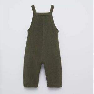NWT Zara soft overalls 9M dark green